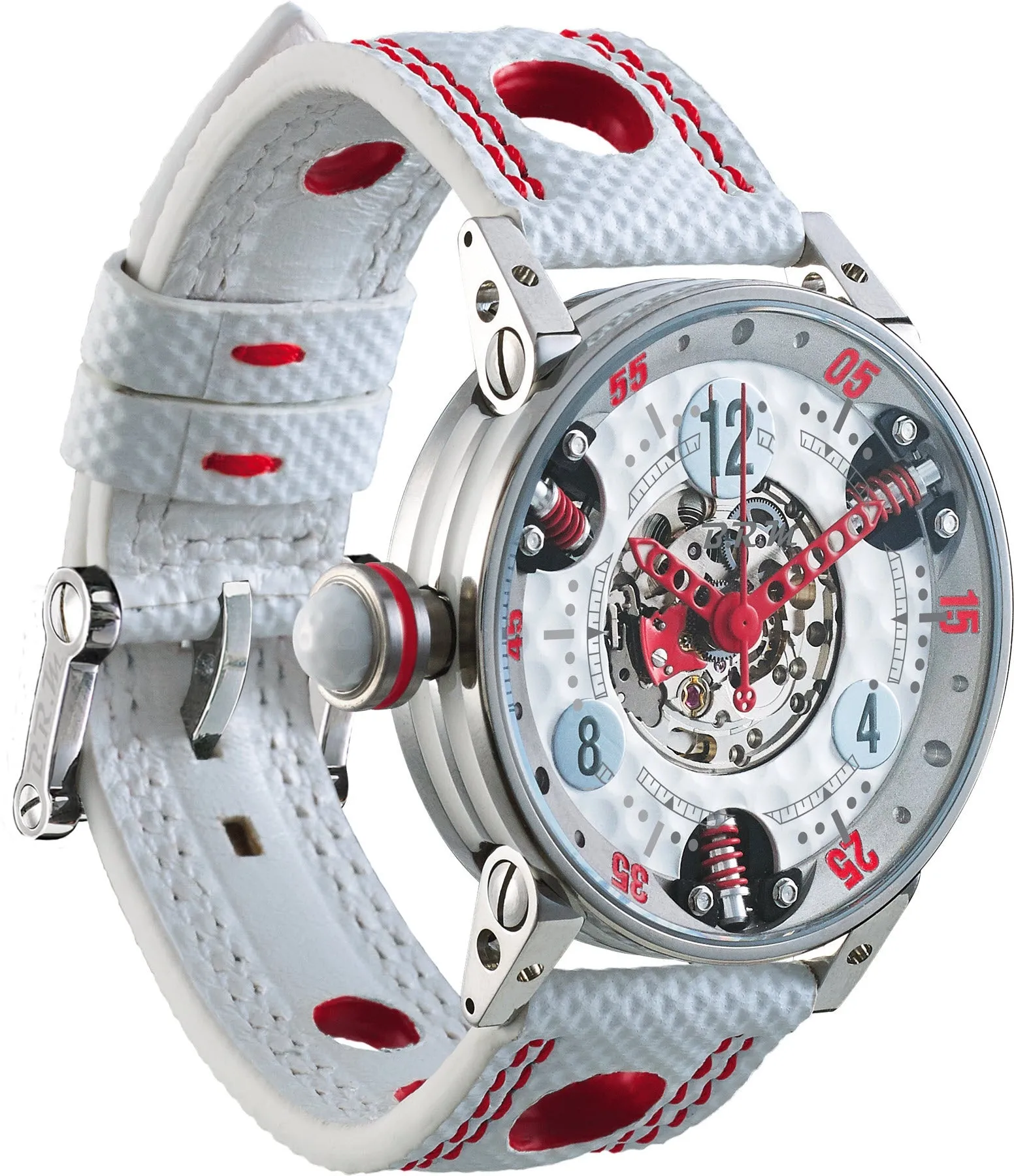 B.R.M Watch Golf Master GF7-38-SA-SQ-AR Ladies Red Hands