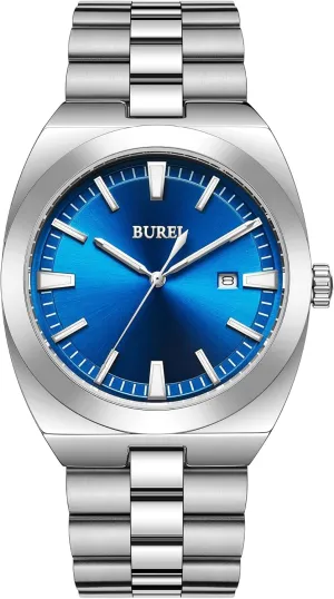 BUREI Men's Wrist Watches, Analog Stainless Steel Quartz Waterproof Watches for Men,Gifts for Men BUREI Men's Wrist Watches, Analog Stainless Steel Quartz Waterproof Watches for Men,Gifts for Men
