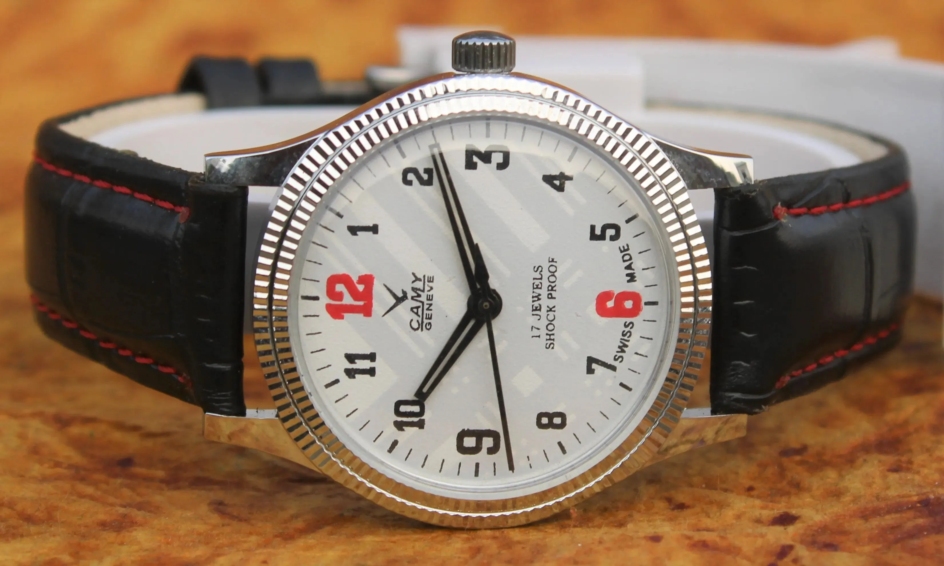 Camy Geneva Vintage Wristwatch 17 Jewels FHF ST96 Mechanical Swiss Made Hand Winding
