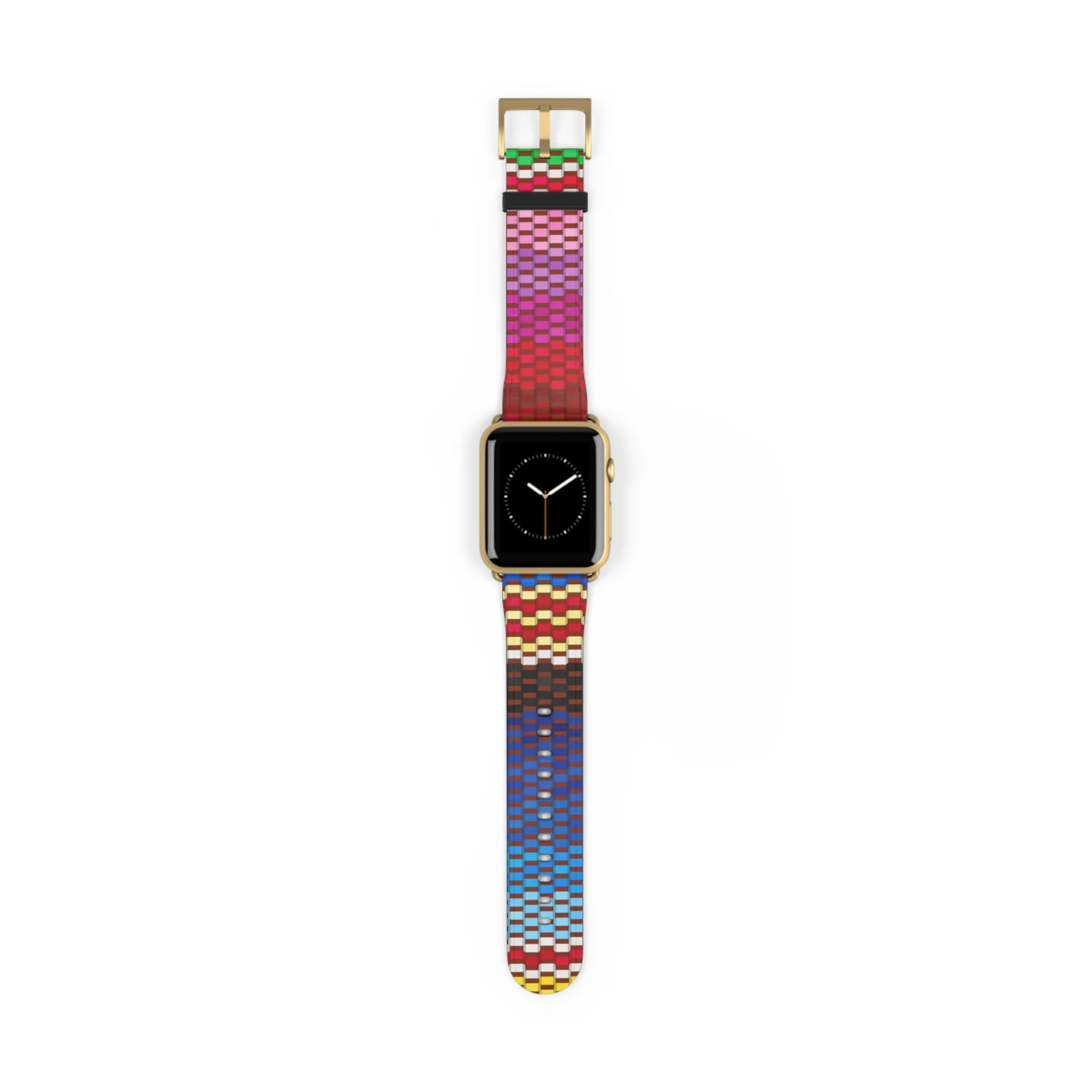 Canvas Design Watch Band for Apple Watch Series 1, 2, 3, 4, 5, 6, 7, and SE devices