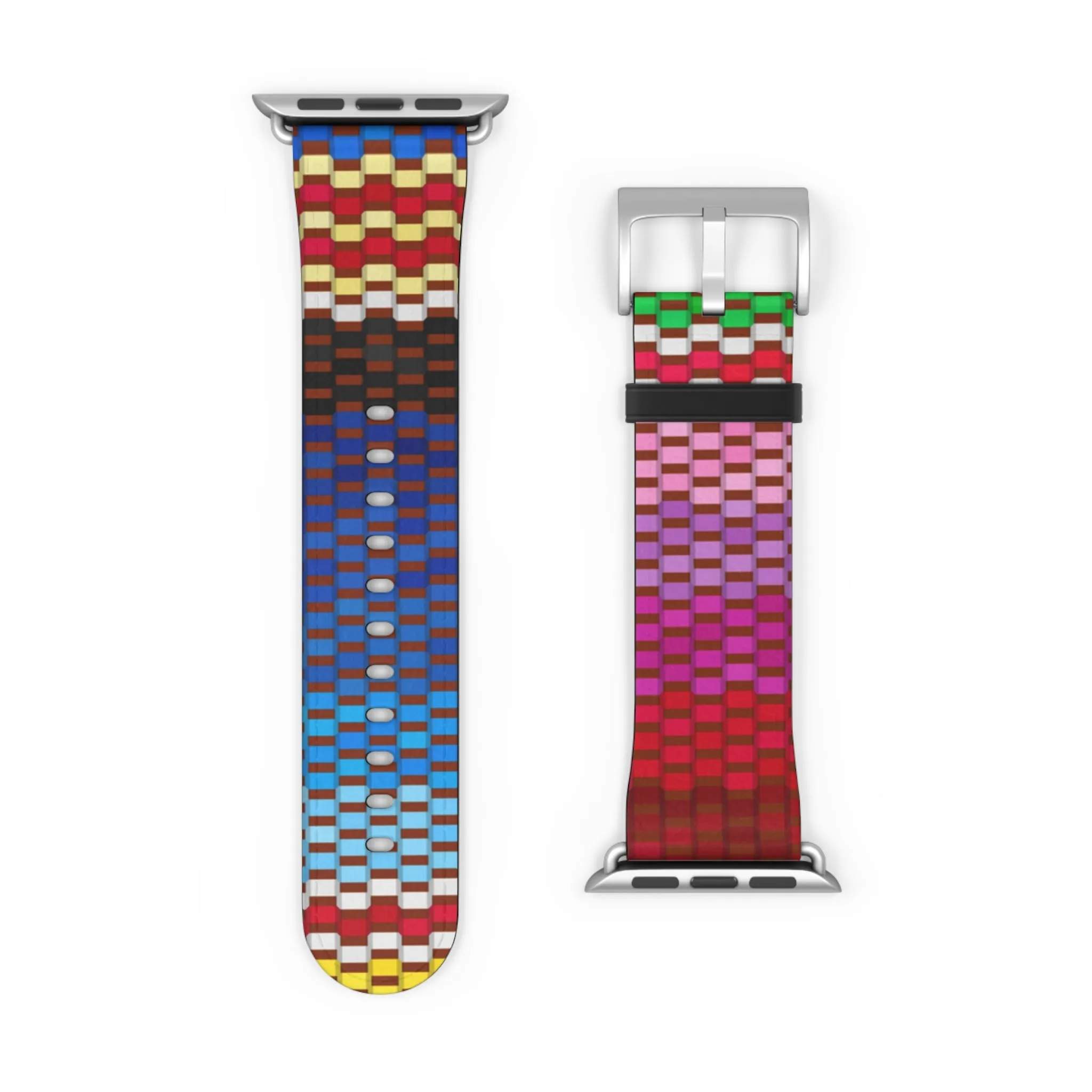 Canvas Design Watch Band for Apple Watch Series 1, 2, 3, 4, 5, 6, 7, and SE devices