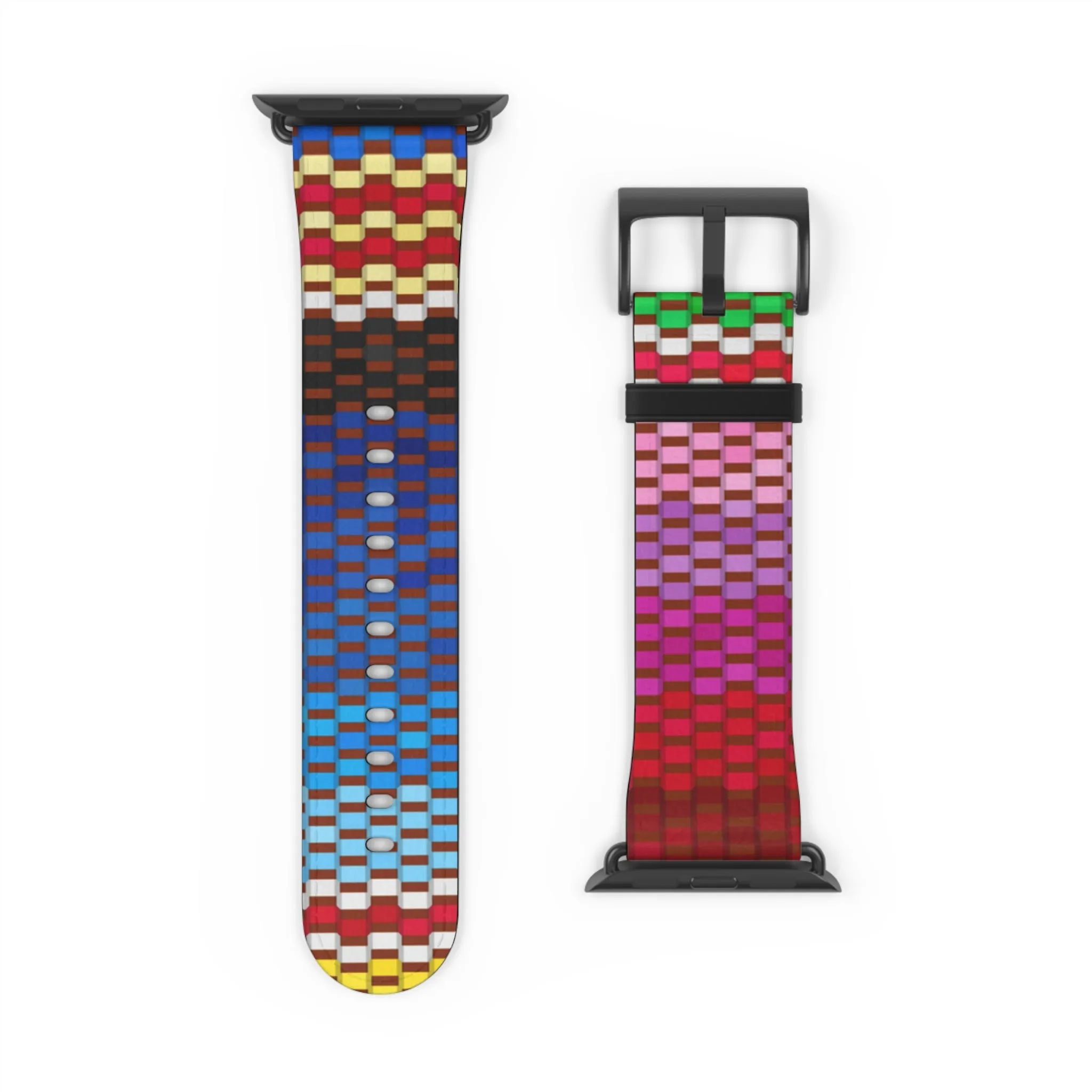 Canvas Design Watch Band for Apple Watch Series 1, 2, 3, 4, 5, 6, 7, and SE devices