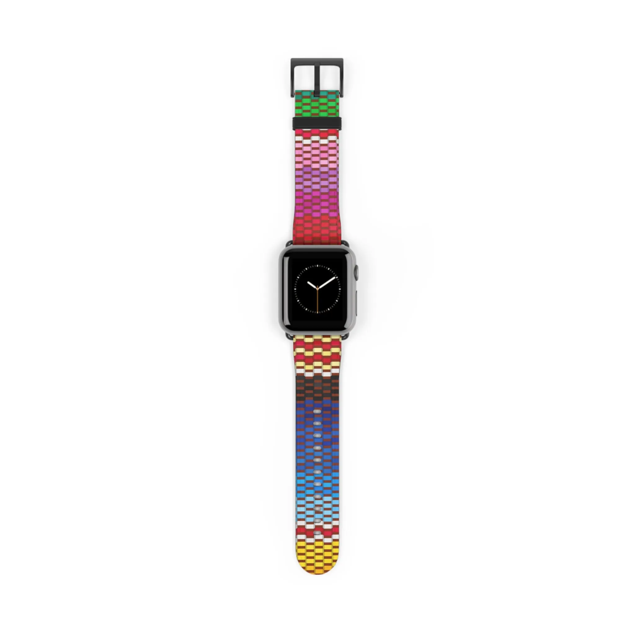 Canvas Design Watch Band for Apple Watch Series 1, 2, 3, 4, 5, 6, 7, and SE devices