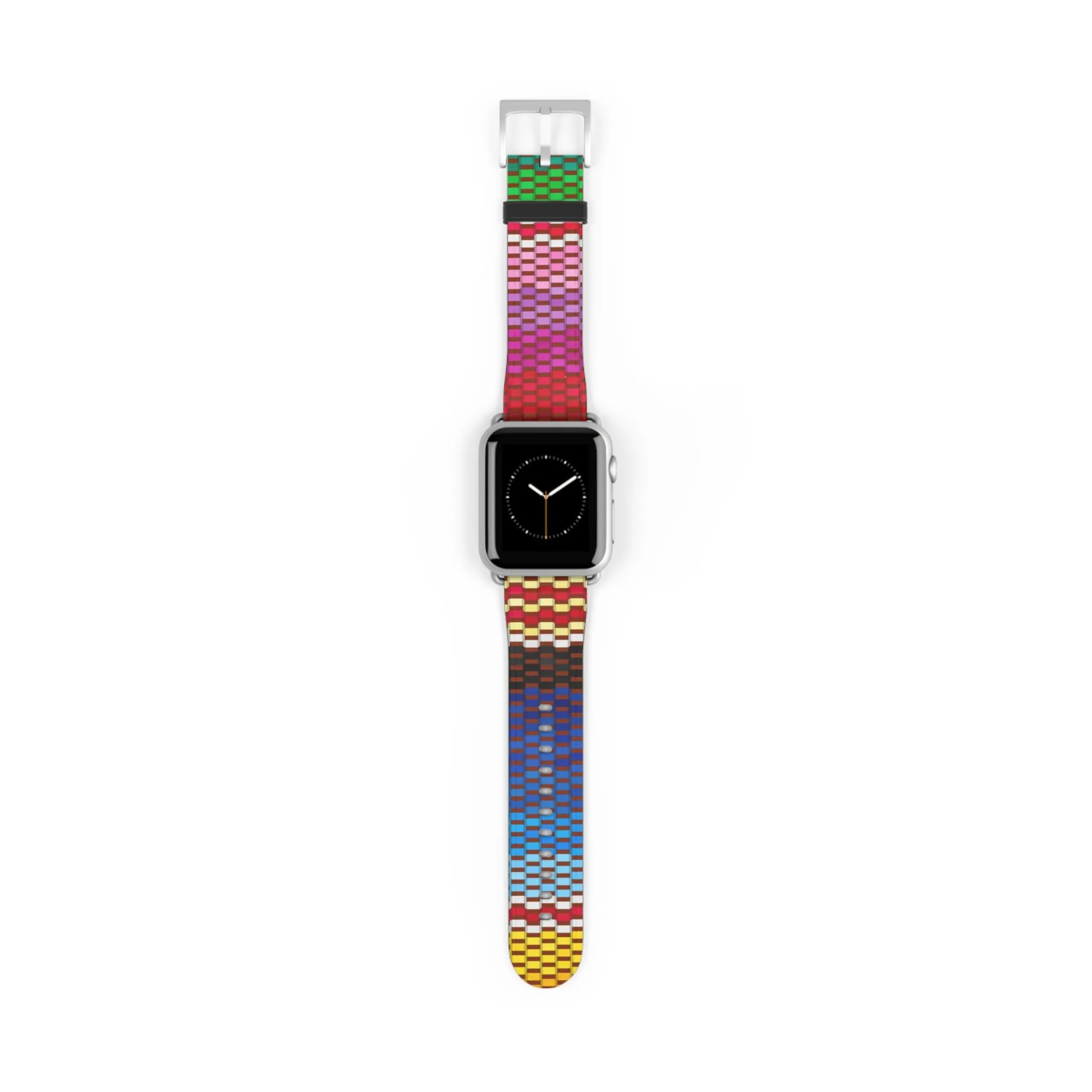 Canvas Design Watch Band for Apple Watch Series 1, 2, 3, 4, 5, 6, 7, and SE devices