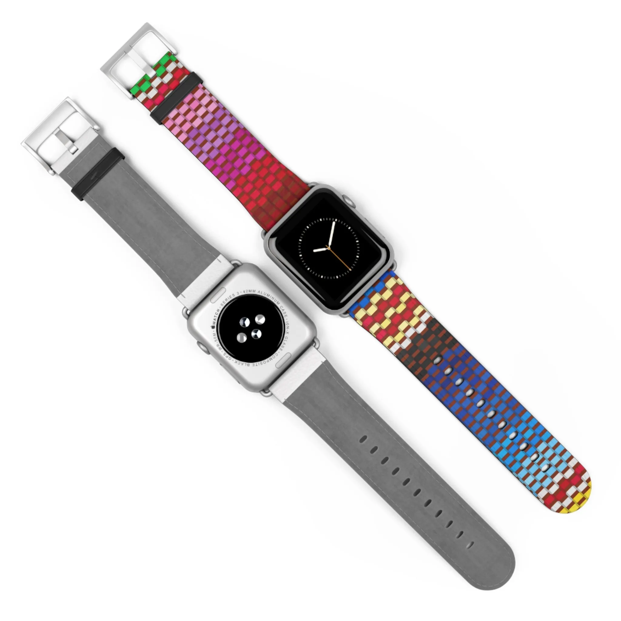 Canvas Design Watch Band for Apple Watch Series 1, 2, 3, 4, 5, 6, 7, and SE devices