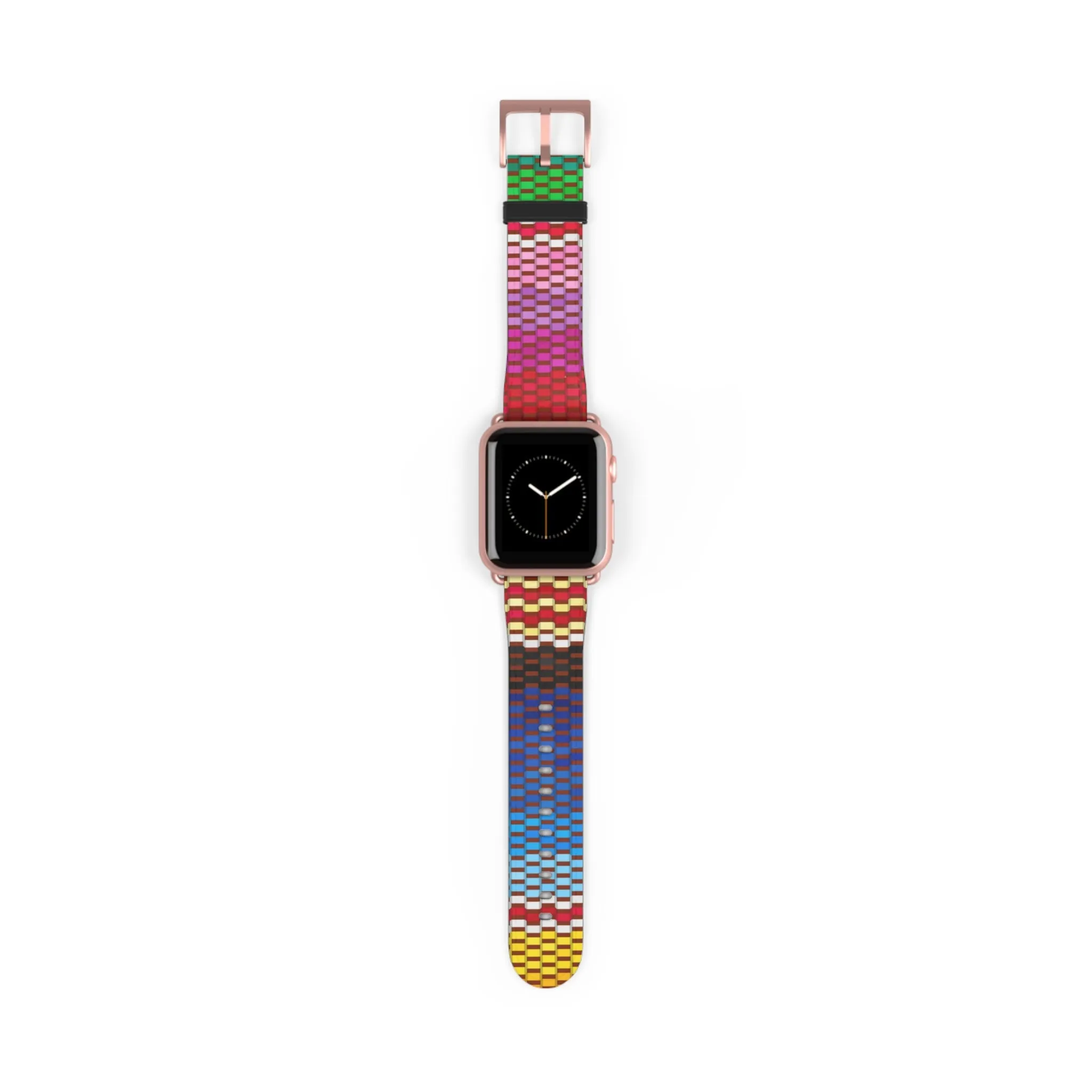 Canvas Design Watch Band for Apple Watch Series 1, 2, 3, 4, 5, 6, 7, and SE devices