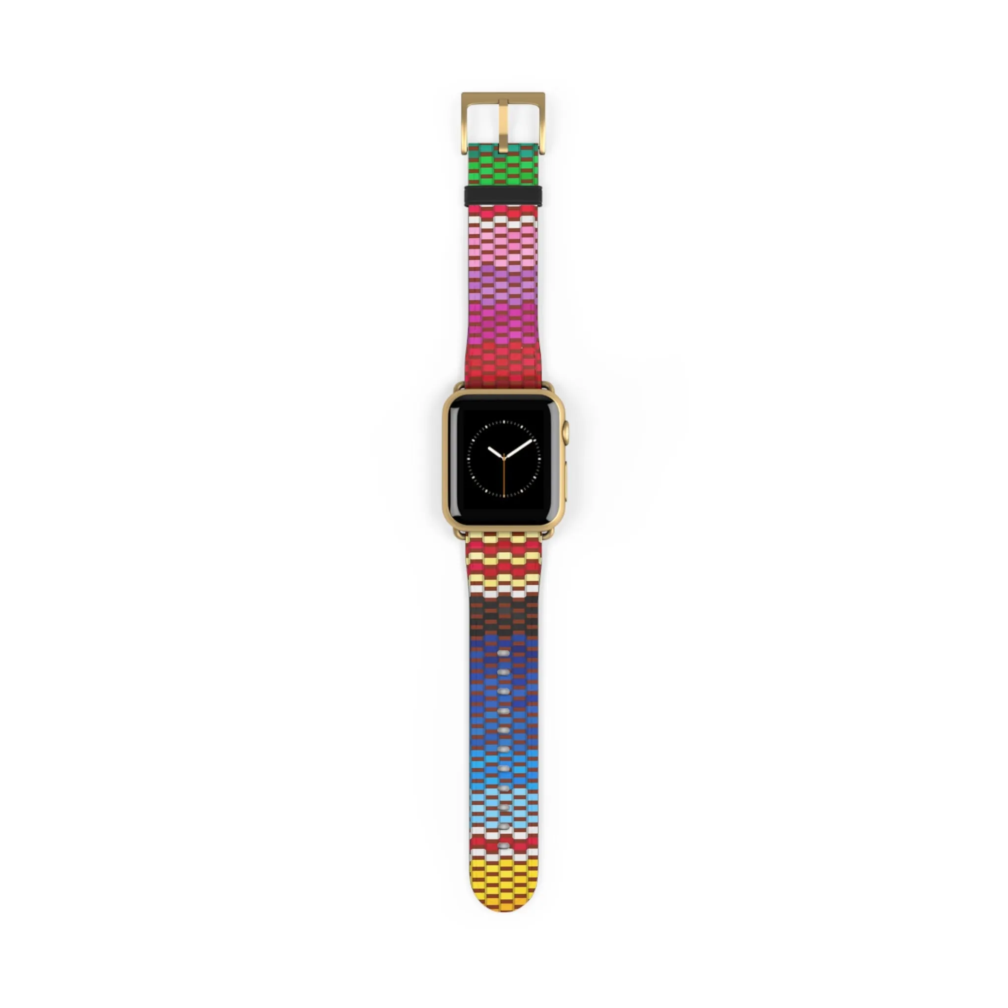 Canvas Design Watch Band for Apple Watch Series 1, 2, 3, 4, 5, 6, 7, and SE devices