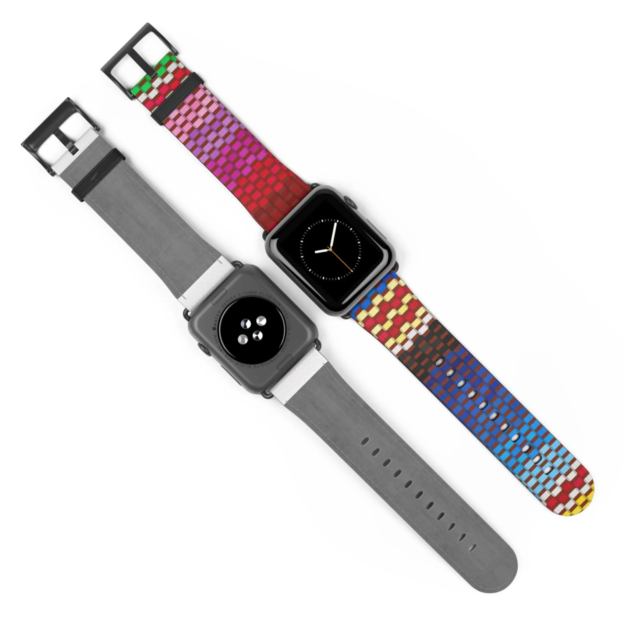 Canvas Design Watch Band for Apple Watch Series 1, 2, 3, 4, 5, 6, 7, and SE devices