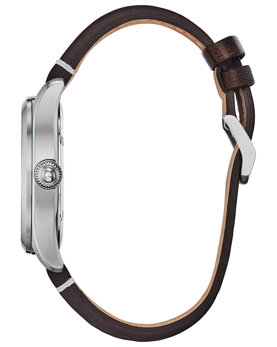 Citizen BM6838-09X Garrison Eco-Drive Brown Leather Strap Men Watches