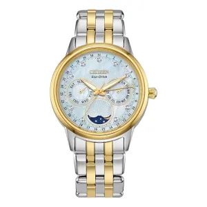 Citizen Ladies Eco-Drive Two Tone Mother Of Pearl Watch FD0004-51D