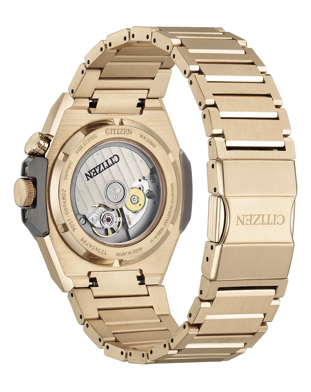 Citizen Series 8 Rose Gold Stainless Steel Black Dial Watch NB6069-53H