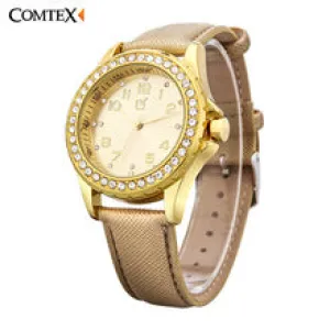 COMTEX Women Watches Luxury Brand Design Fashion Watch 2017 Hot sale Casual Analog Quartz Waterproof Wristwatch For Ladies Gift