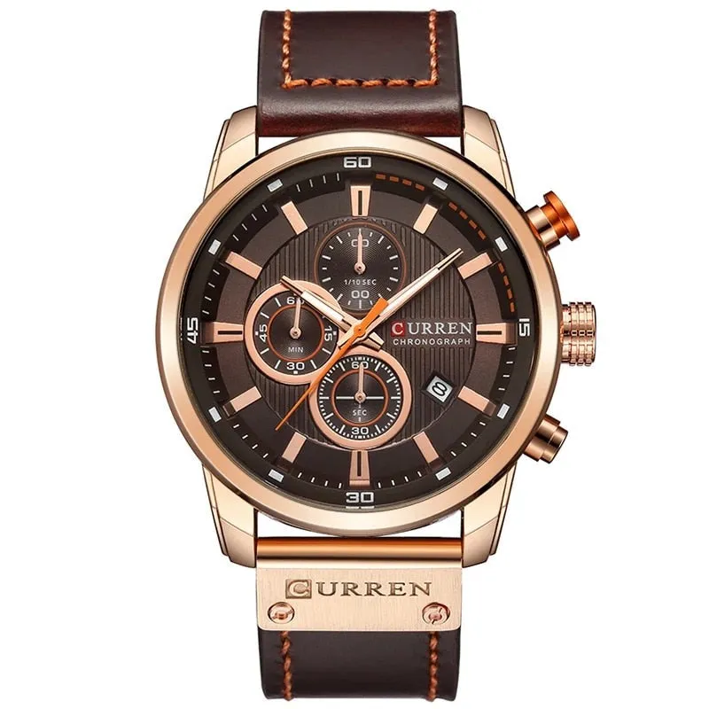Cooper Elegant Quartz Watch with Leather Band