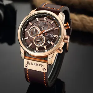 Cooper Elegant Quartz Watch with Leather Band