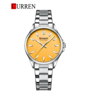 CURREN Original Brand Stainless Steel Wrist Watch For Woman With Brand (Box & Bag)-9090