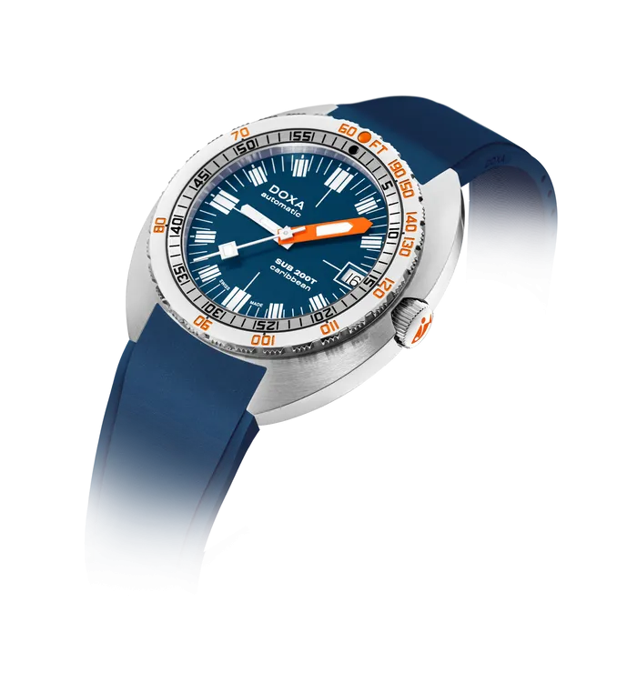 DOXA Sub 200T Caribbean Iconic Rubber - 804.10.201.10