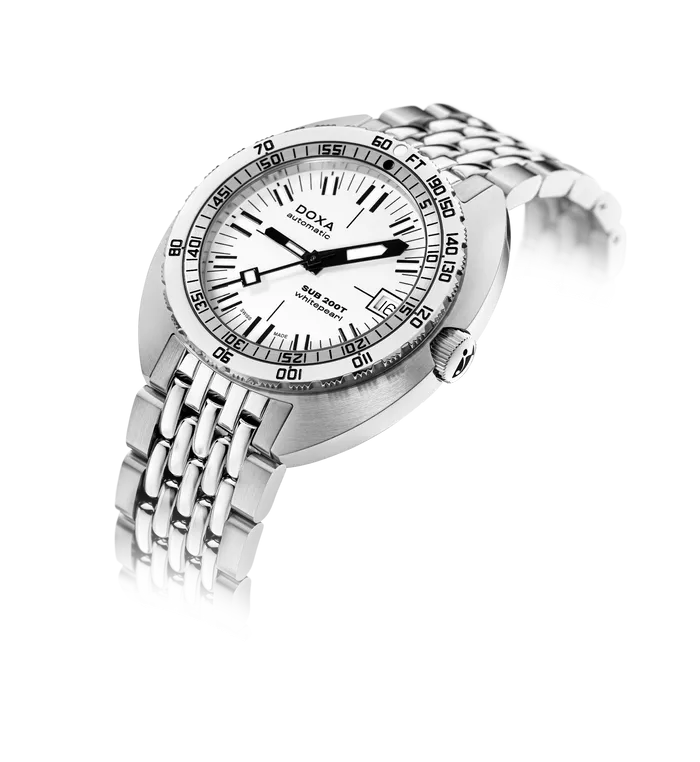 DOXA Sub 200T Whitepearl Iconic Stainless Steel - 804.10.011.10