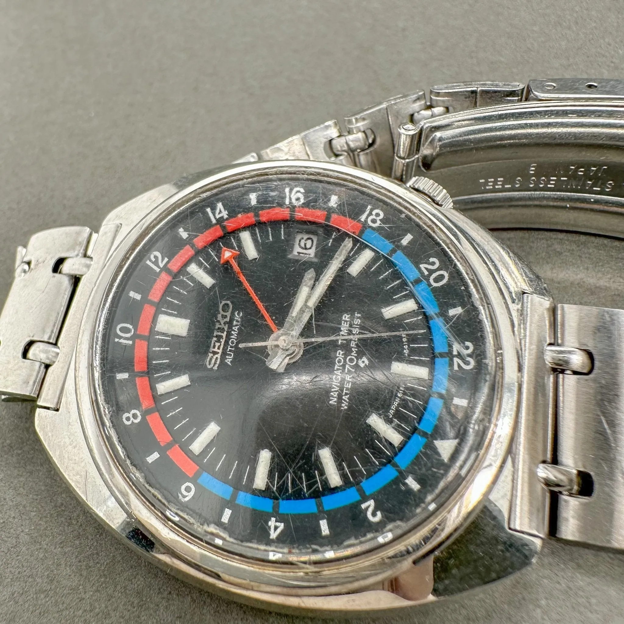 Estate Seiko Navigator Timer Men’s Automatic Watch ref#6117-6419