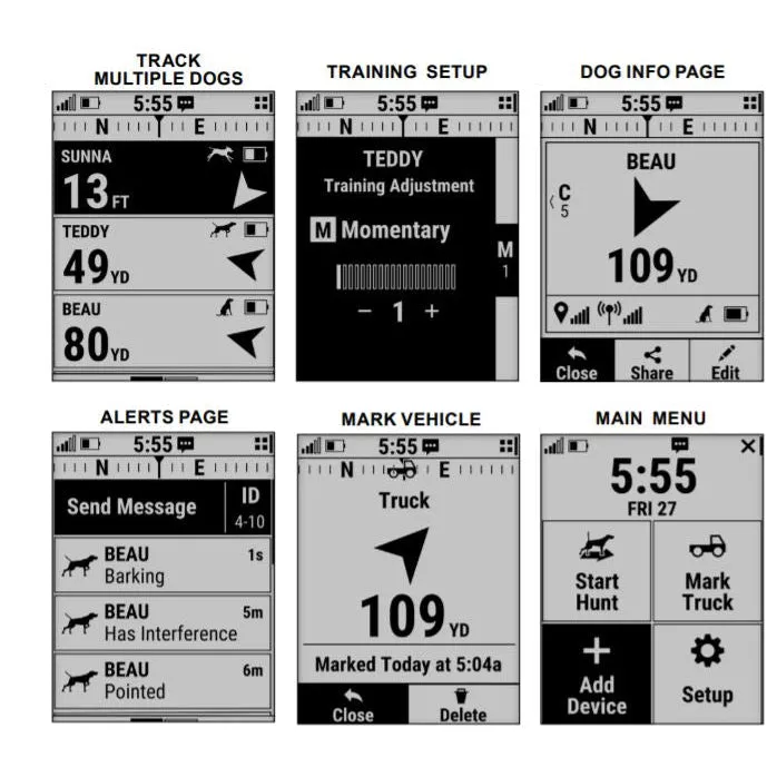 Garmin Alpha 10 Compact Dog Tracking and Training multi-GNSS Handheld