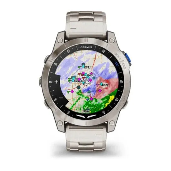 Garmin D2 Mach 1 GPS Aviator Smartwatch
