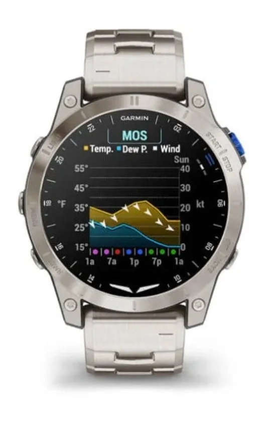 Garmin D2 Mach 1 GPS Aviator Smartwatch