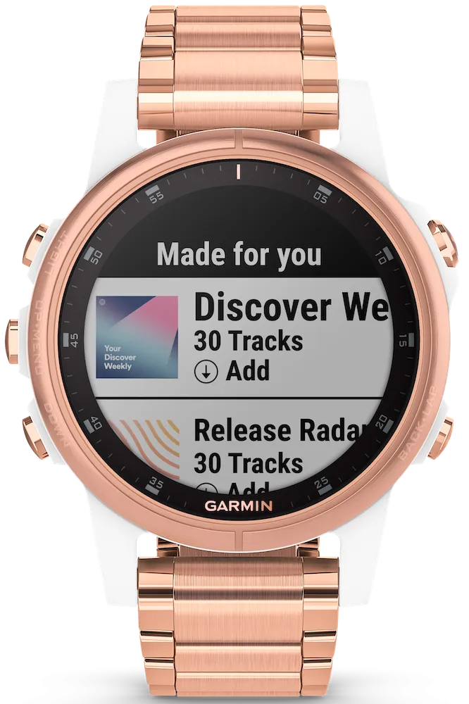Garmin Watch Fenix 5S Plus Sapphire Rose Gold Band