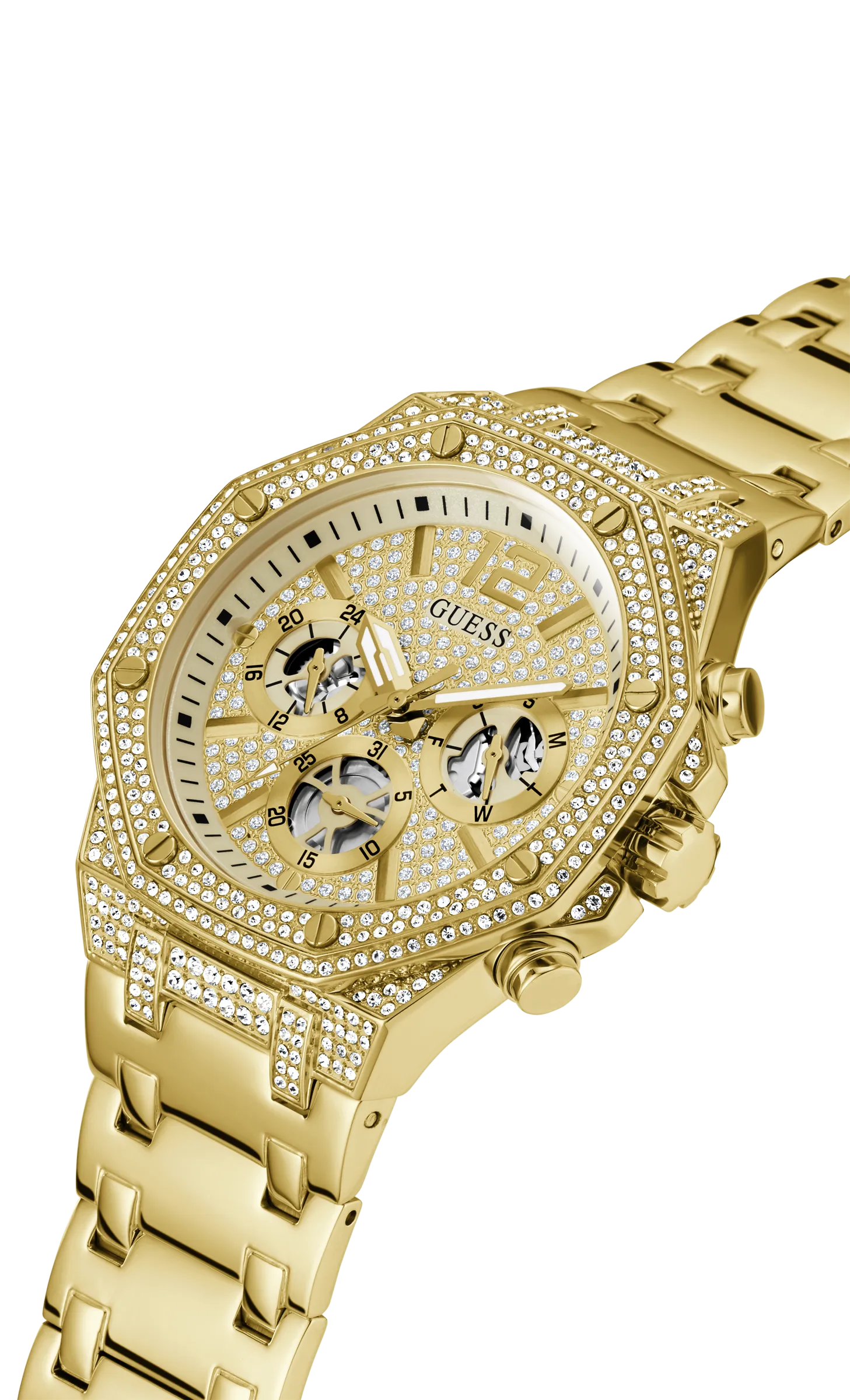 Guess Analog Beige Dial Men's Watch - GW0419G2
