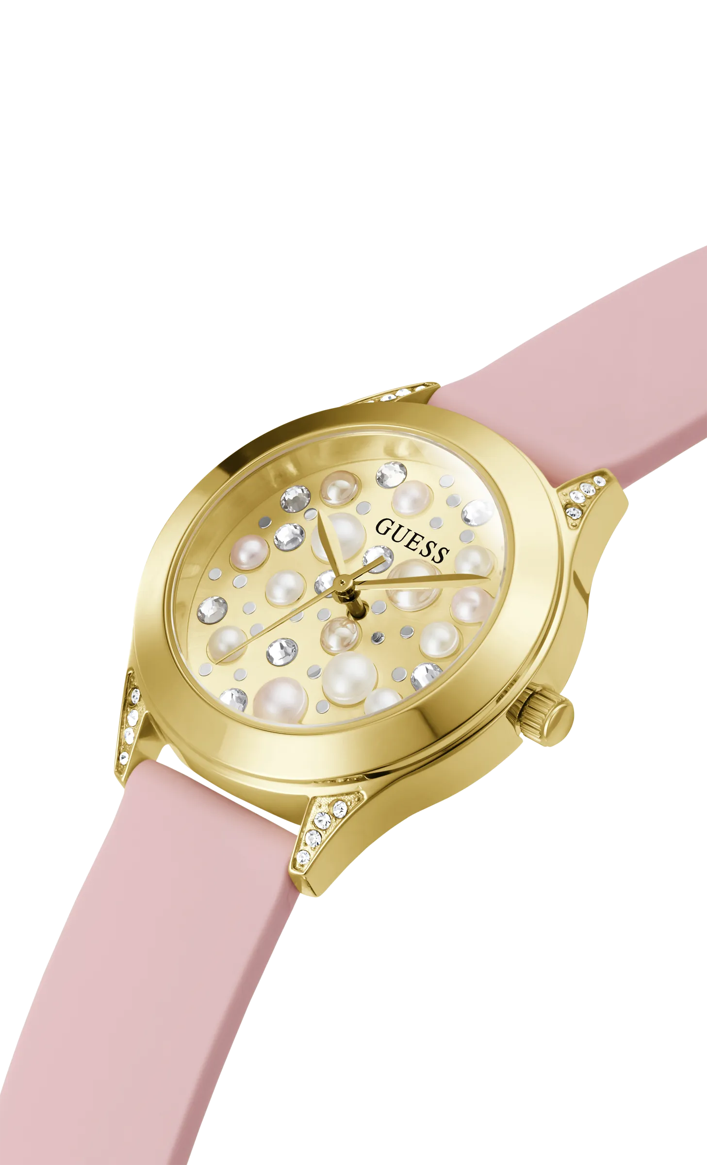 Guess Women Champagne Dial Analog Watch - GW0381L2