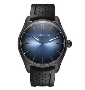 H. Moser & Cie. Pioneer Centre Seconds, 43mm with Rubber Strap