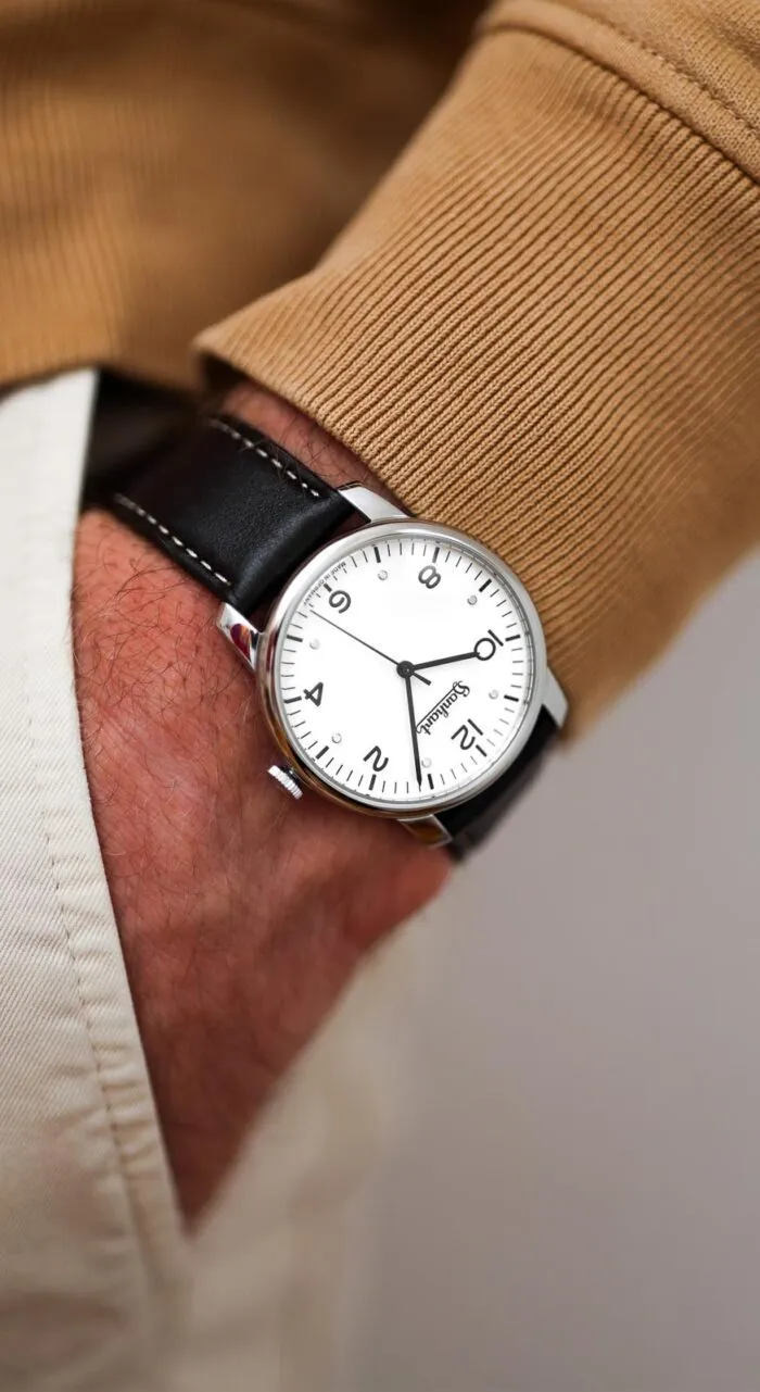 Hanhart Pioneer Silva White Leather