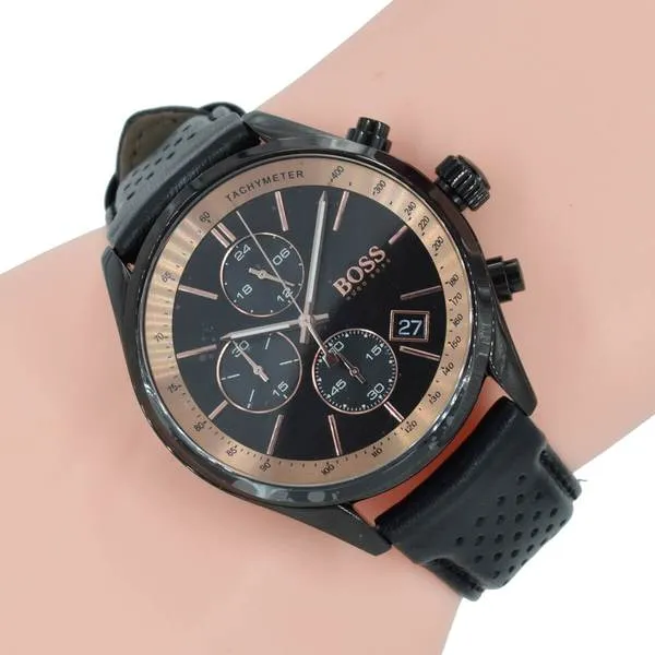 Hugo Boss Grand Prix Chronograph Black Dial Men's Watch 1513550