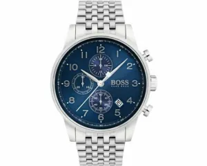 Hugo Boss Mens Blue Navigator Chronograph Watch 1513498