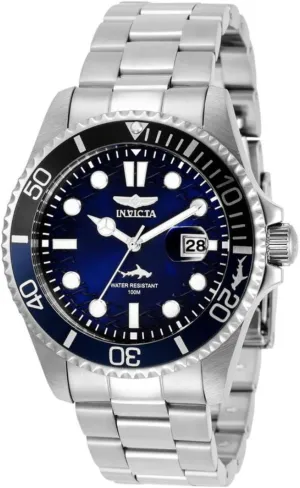 Invicta Pro Diver Men 43mm Stainless Steel Steel Blue dial PC32 Quartz