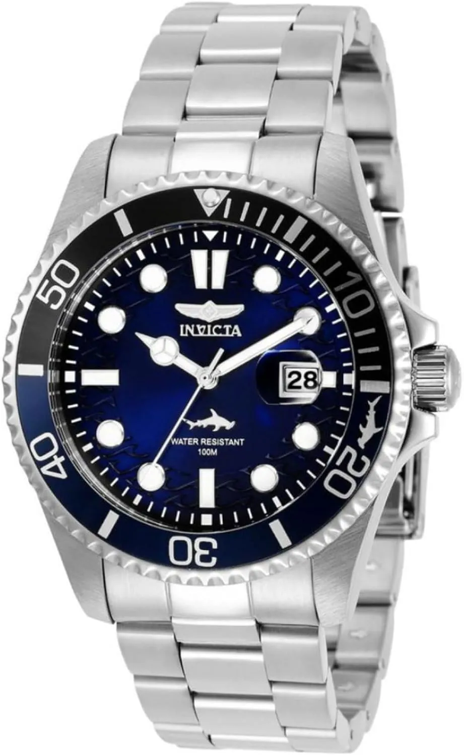 Invicta Pro Diver Men 43mm Stainless Steel Steel Blue dial PC32 Quartz