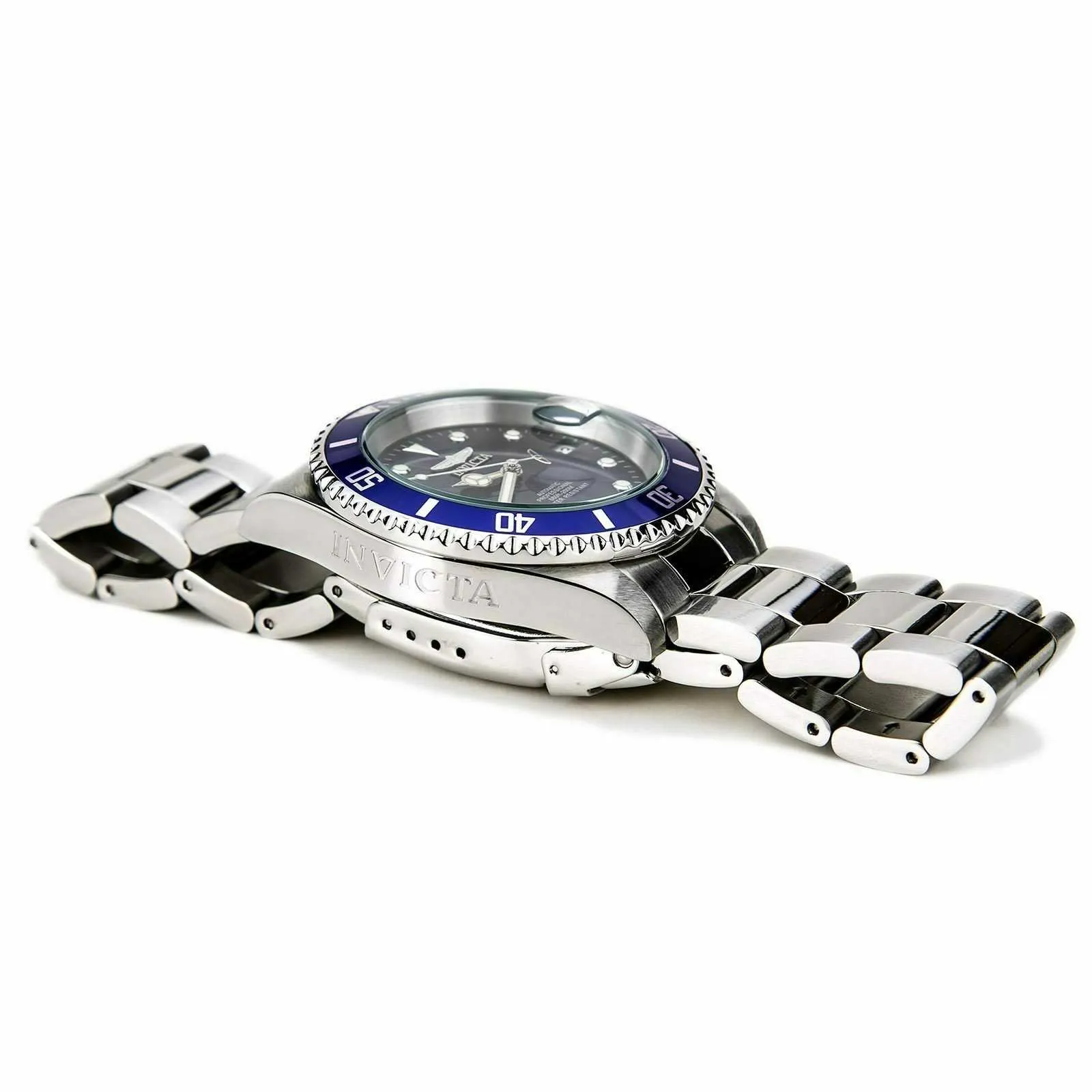Invicta Pro Diver Stainless Steel Blue Dial Automatic Mens Watch....40mm