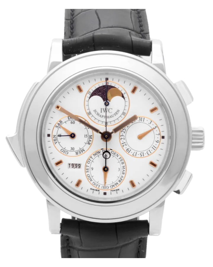 IWC Grande Complication Platin Minute Repeater Perpetual Calender Platinum Man's Watch