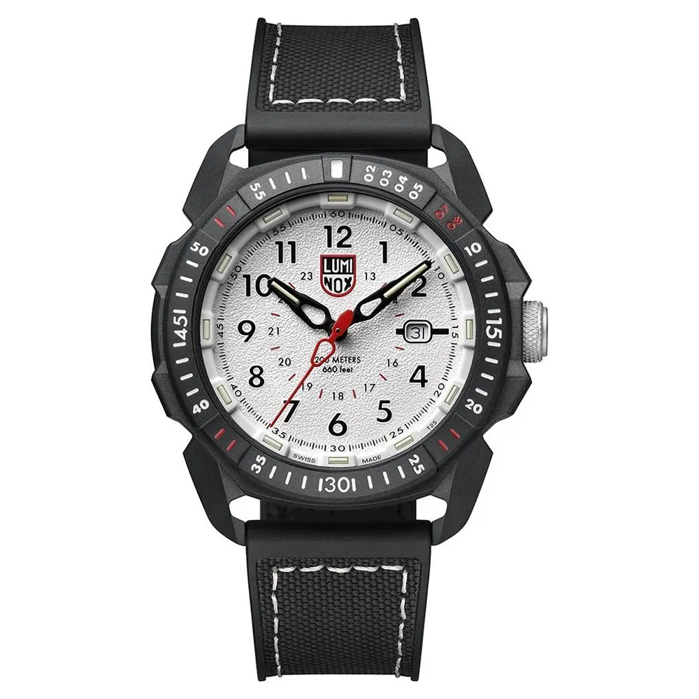 Luminox Men's Ice-Sar Arctic 1000 Series Black Rubber Strap White Analog Dial Quartz Watch - XL.1007