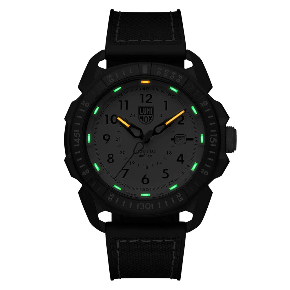 Luminox Men's Ice-Sar Arctic 1000 Series Black Rubber Strap White Analog Dial Quartz Watch - XL.1007