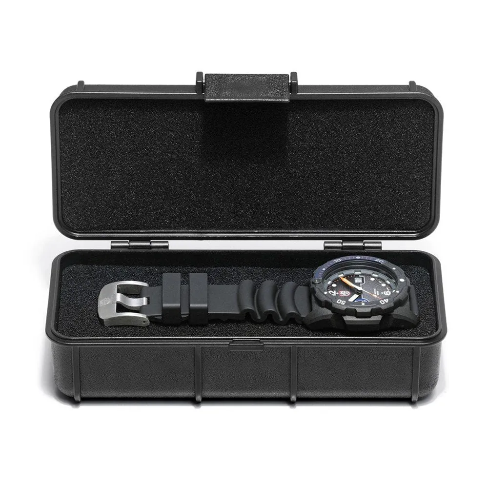 Luminox Men's Limited Edition Bear Grylls Survival SEA 3720 Series Black Rubber Band Black Dial Quartz Analog Watch - XB.3723