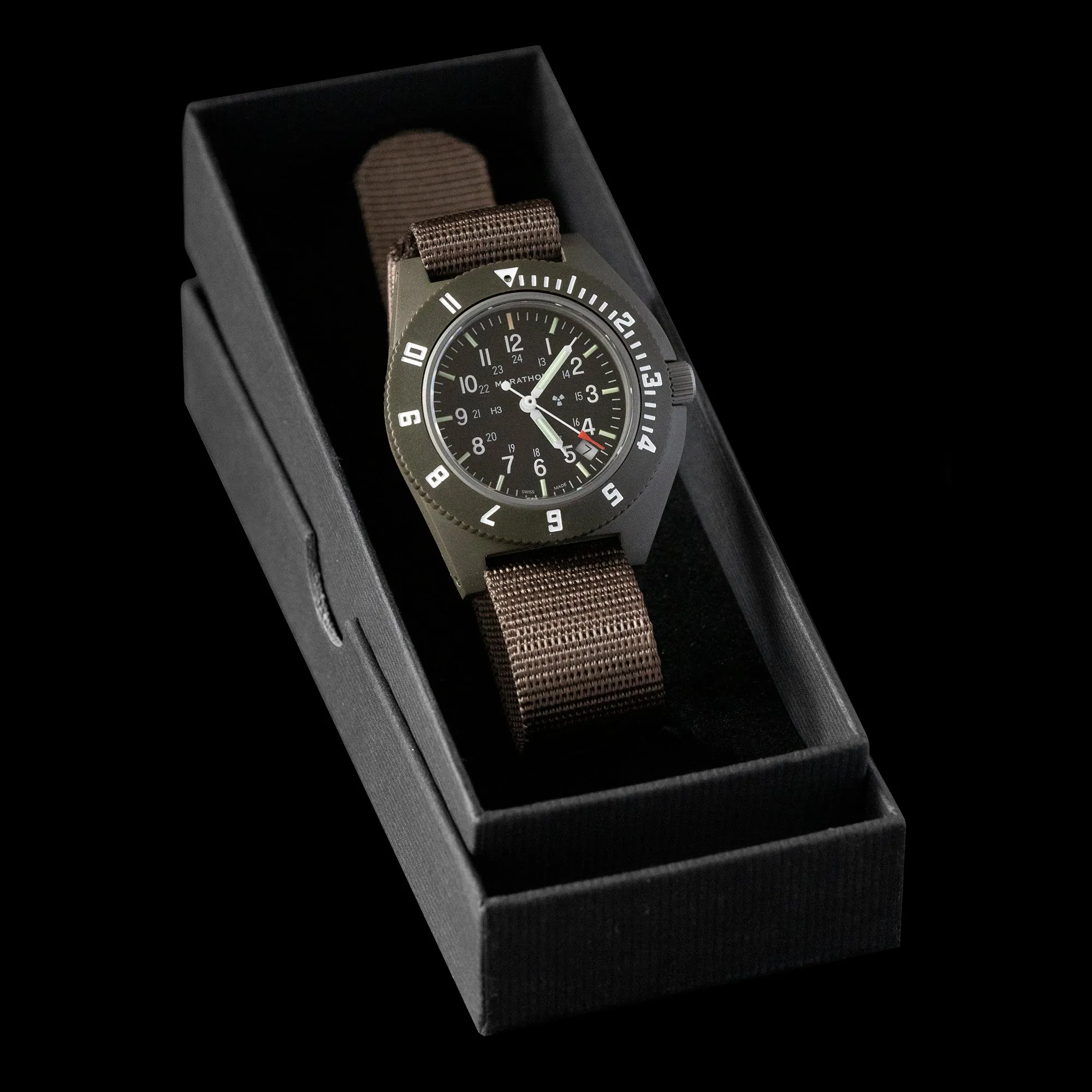 Marathon - 41mm Sage Green Pilot's Navigator with Date
