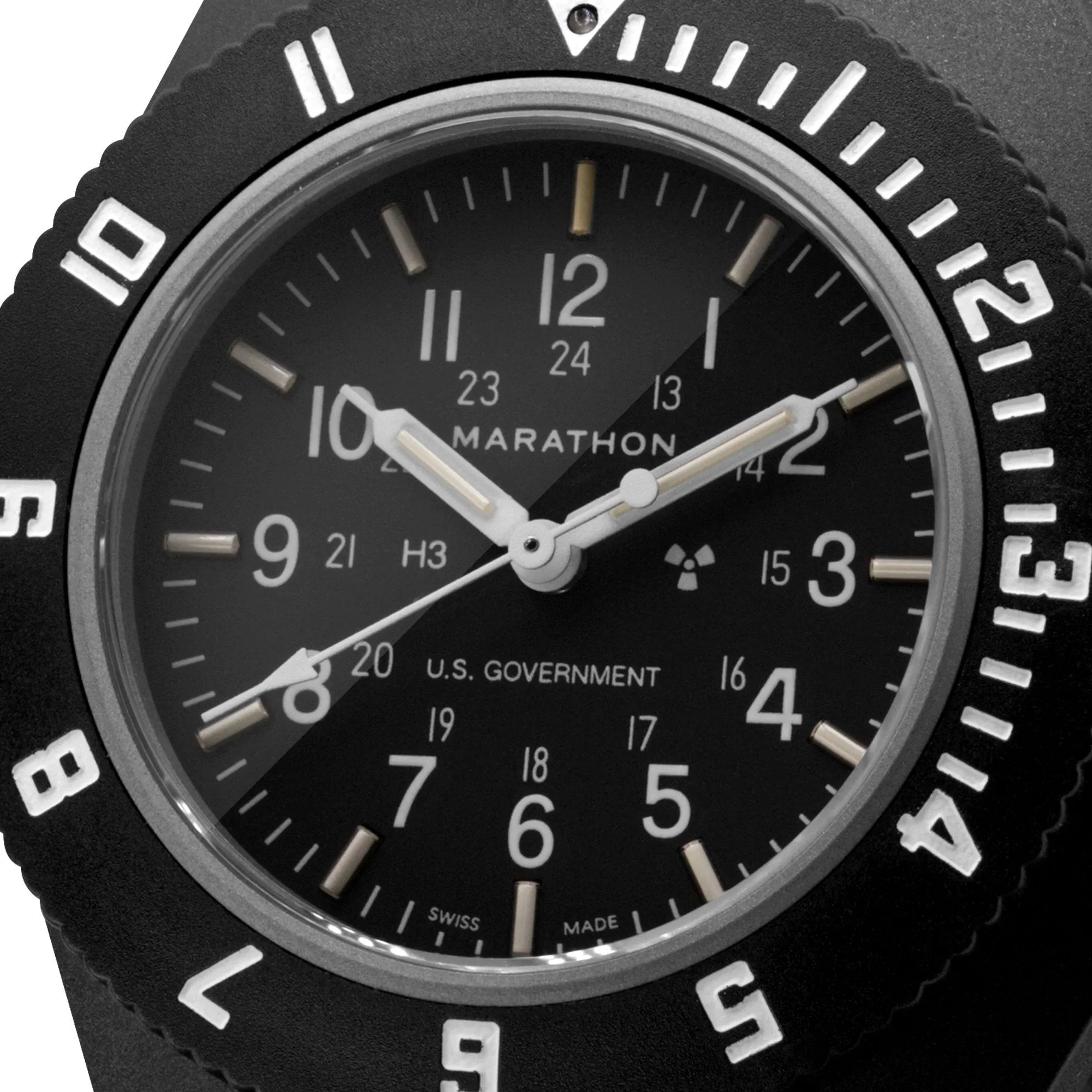 Marathon Black Pilot's Navigator - 41mm - US Government Marked Ballistic Nylon Black WW194001-S-BK-B