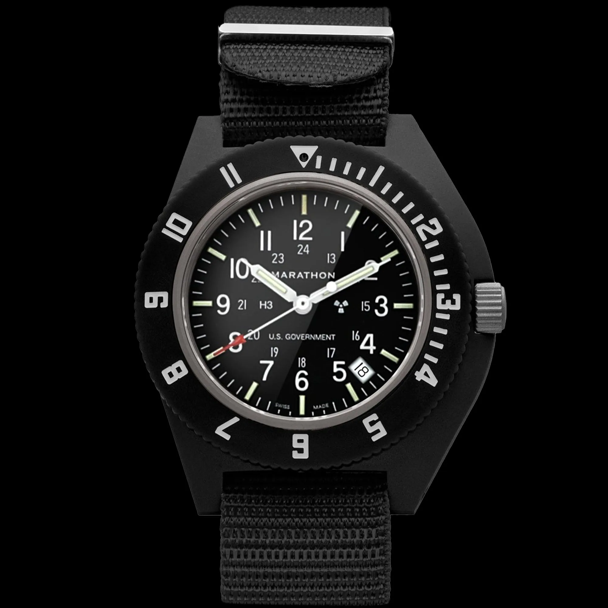Marathon - Black Pilot's Navigator with Date 41mm