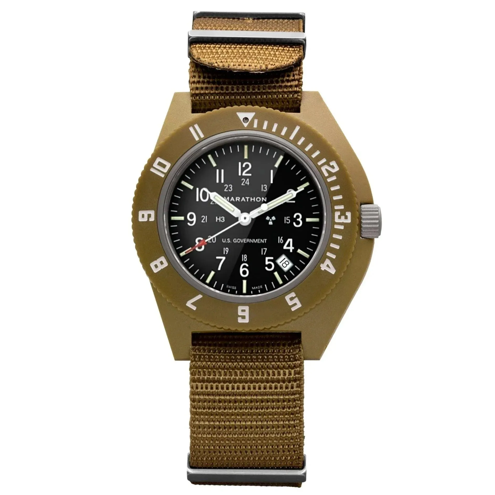 Marathon Pilot's Navigator with Date - 41mm US Government Markings Desert Tan WW194013-S-DT-B