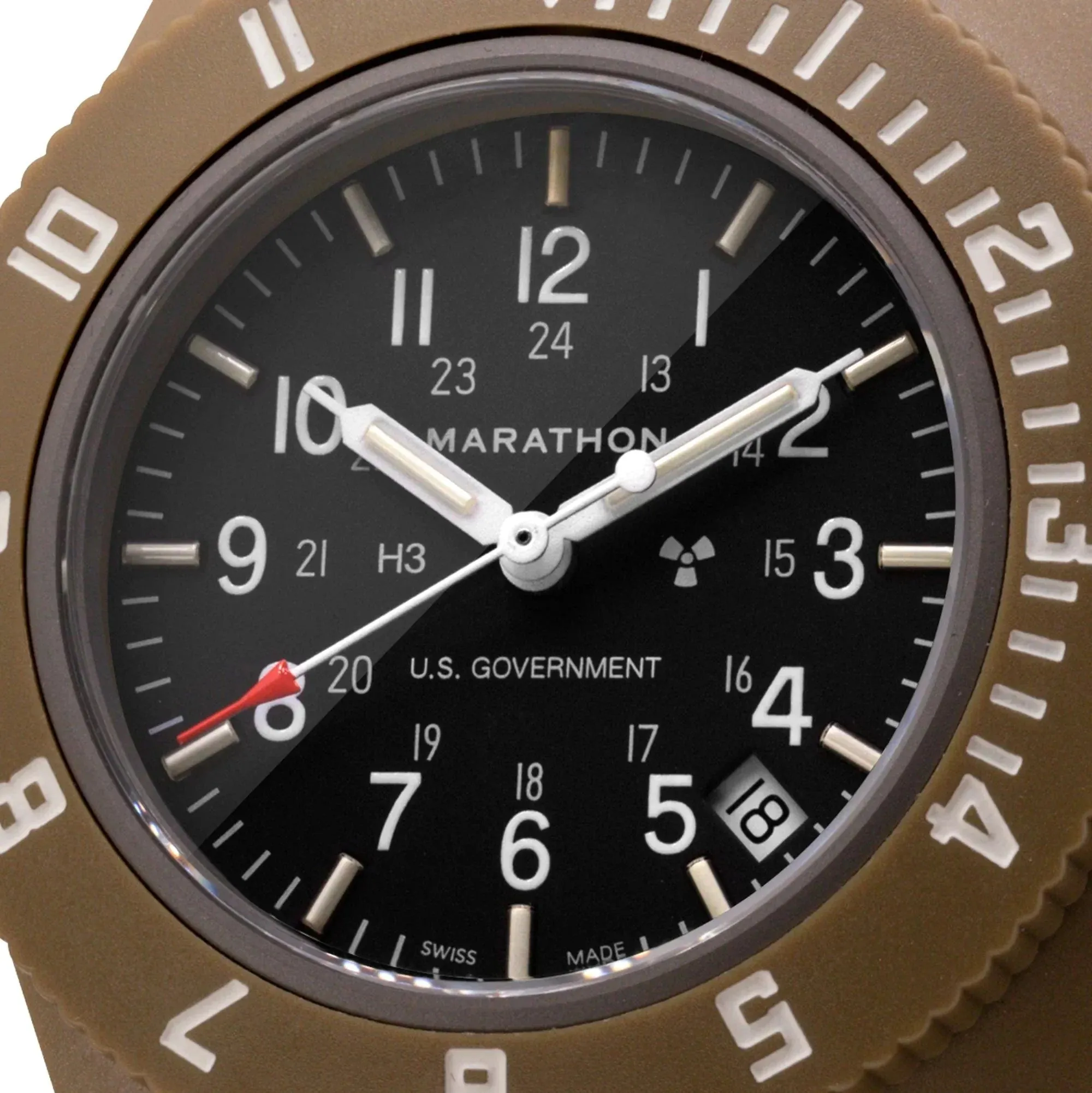 Marathon Pilot's Navigator with Date - 41mm US Government Markings Desert Tan WW194013-S-DT-B