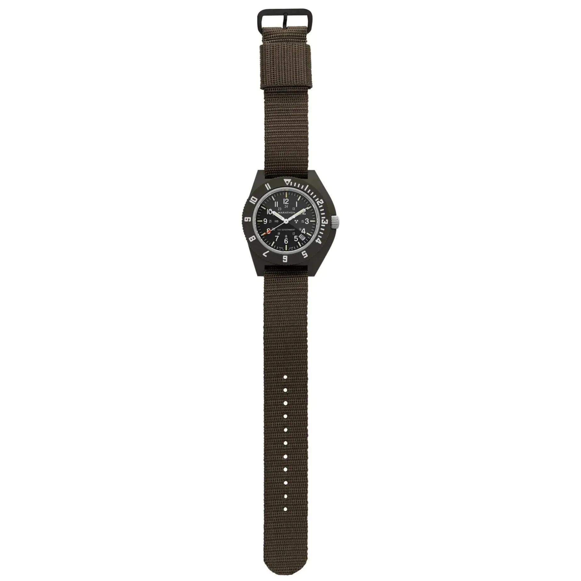 Marathon Pilot's Navigator with Date - 41mm US Government Markings Sage Green WW194013-S-SG-B