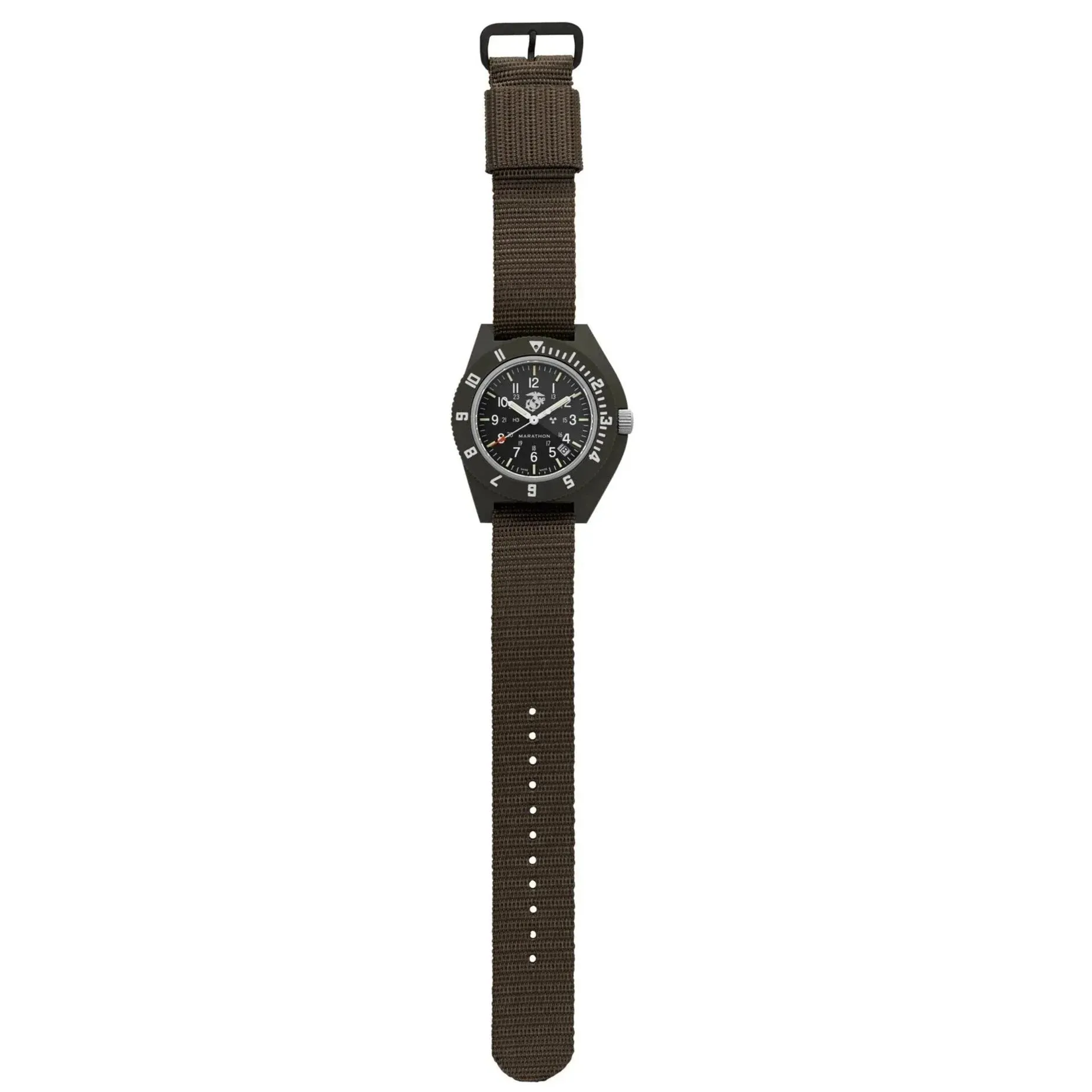 Marathon Pilot's Navigator with Date - 41mm USMC Sage Green USMC WW194013-S-SG-E