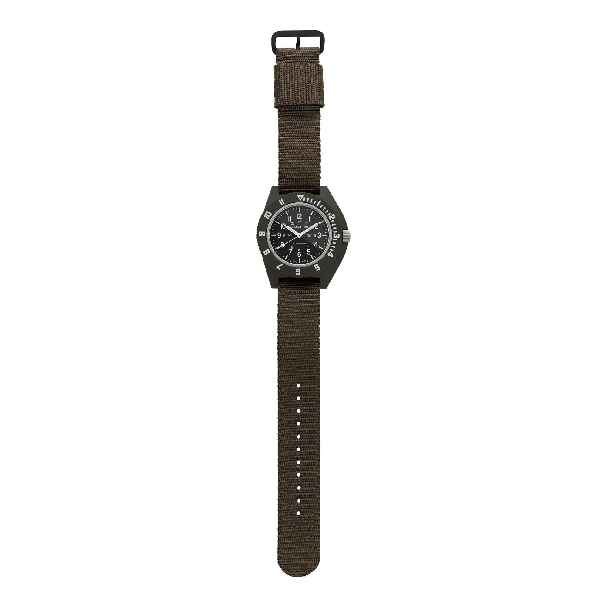 Marathon Sage Green Pilot's Navigator - 41mm - US Government Marked Ballistic Nylon Sage Green WW194001-S-SG-B