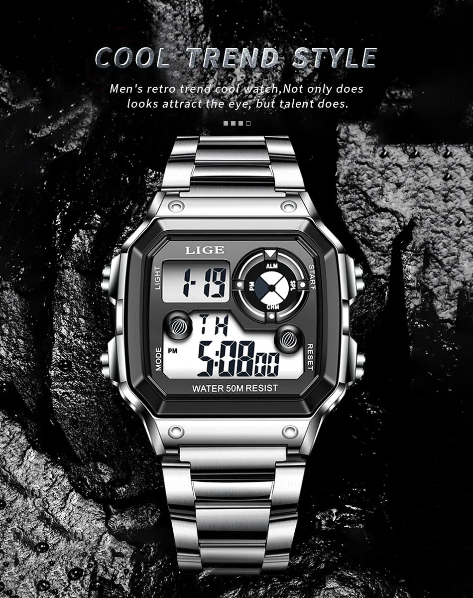 Men Digital Watch Shock Military Sport Watches