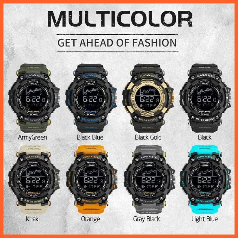 Mens Watch Military Waterproof Sport Wrist Watch | Luxury Fashion Digital Stopwatches For Men Military Watches