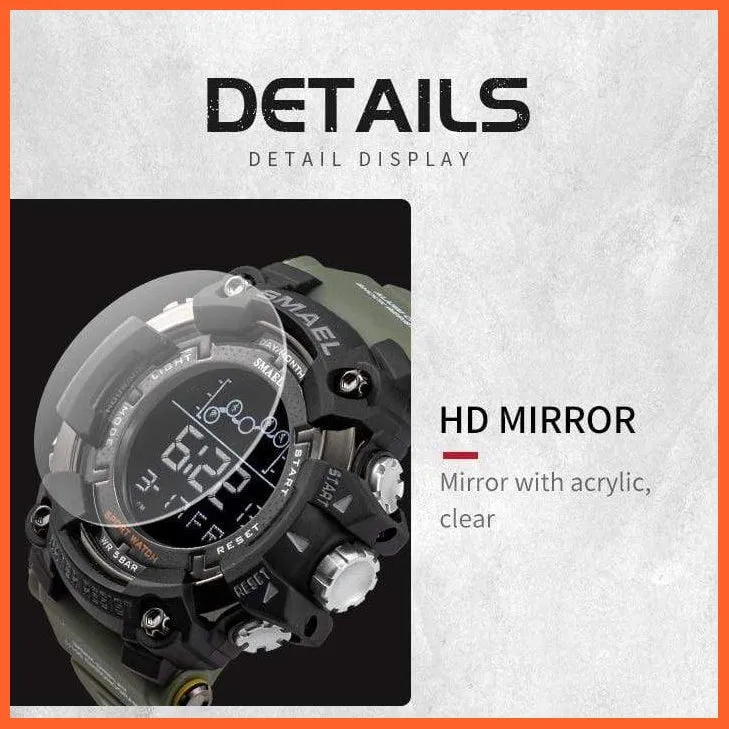Mens Watch Military Waterproof Sport Wrist Watch | Luxury Fashion Digital Stopwatches For Men Military Watches